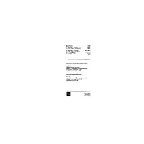 IEC 60092-503 Ed. 1.0 b:1975