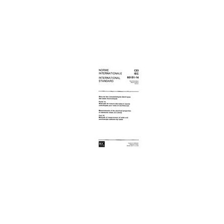 IEC 60151-14 Ed. 2.0 b:1975