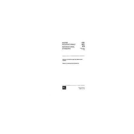 IEC 60475 Ed. 1.0 b:1974