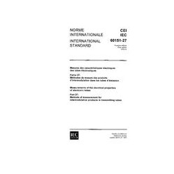 IEC 60151-27 Ed. 1.0 b:1974