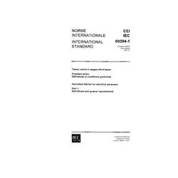IEC 60394-1 Ed. 1.0 b:1972
