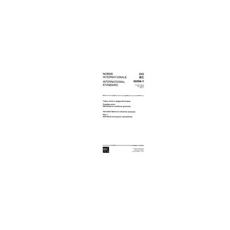 IEC 60394-1 Ed. 1.0 b:1972
