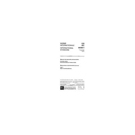 IEC 60306-1 Ed. 1.0 b:1969