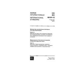 IEC 60151-12 Ed. 1.0 b:1966