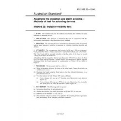 AS 2362.25-1996 [ Superseded ]