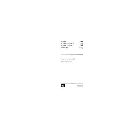 IEC 60196 Ed. 1.0 b:1965