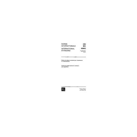 IEC 60063 Ed. 2.0 b:1963