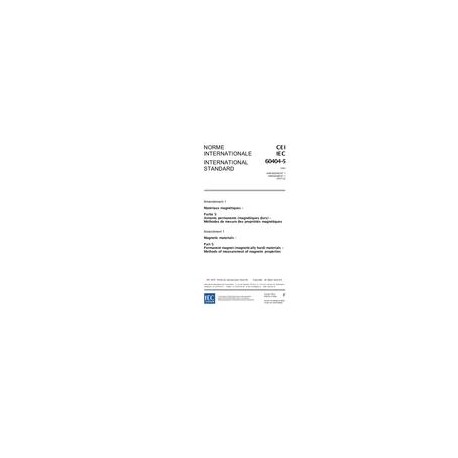IEC 60404-5 Amd.1 Ed. 2.0 b:2007