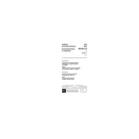 IEC 60730-2-13 Amd.1 Ed. 1.0 b:1997