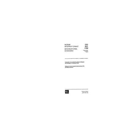 IEC 61702 Ed. 1.0 b:1995
