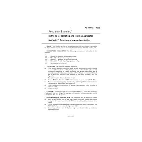 AS 1141.27-1995 [ Superseded ]