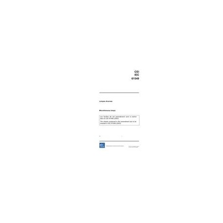 IEC 61549 Amd.1 Ed. 2.0 b:2005