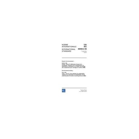 IEC 60068-2-58 Ed. 3.0 b:2005