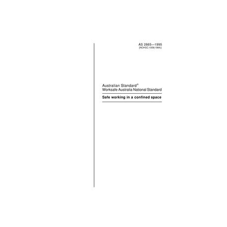 AS 2865-1995 [ Superseded ]