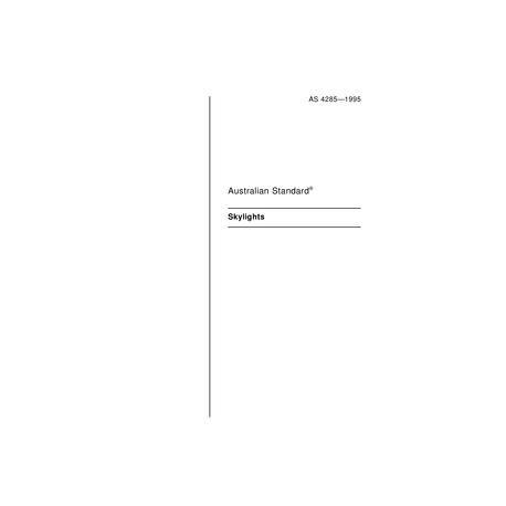 AS 4285-1995 [ Superseded ]