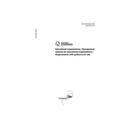 AS ISO 21001:2019