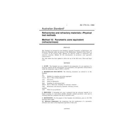 AS 1774.10-1994 [ Superseded ]
