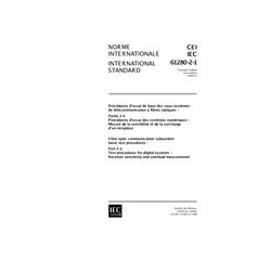 IEC 61280-2-1 Ed. 1.0 b:1998
