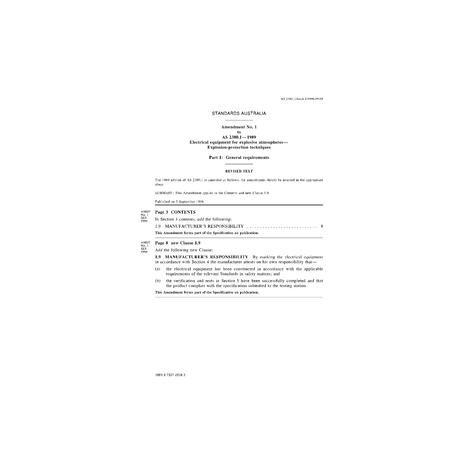 AS 2380.1-1989 AMDT 1