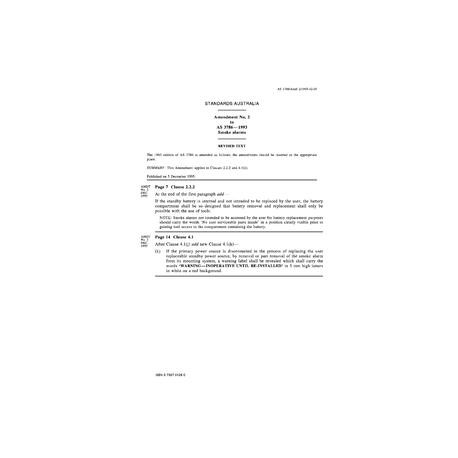 AS 3786-1993 AMDT 2 [ Available Superseded ]