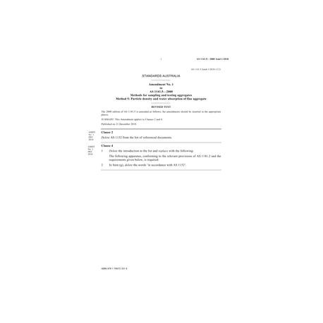 AS 1141.5-2000 Amd 1:2018