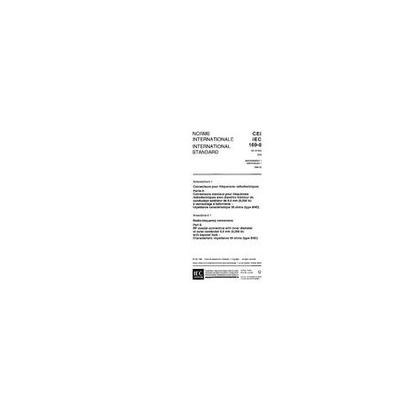 IEC 60169-8 Amd.1 Ed. 1.0 b:1996