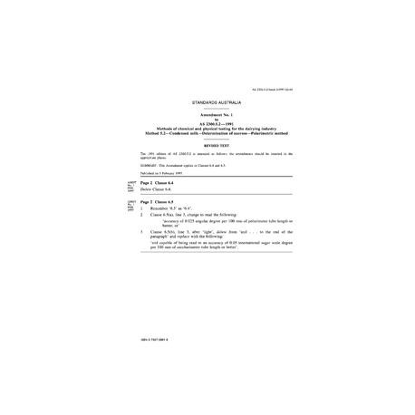 AS 2300.5.2-1991 AMDT 1