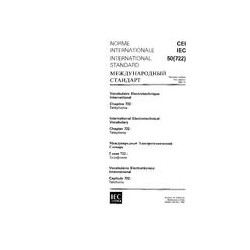 IEC 60050-722 Ed. 1.0 t:1992