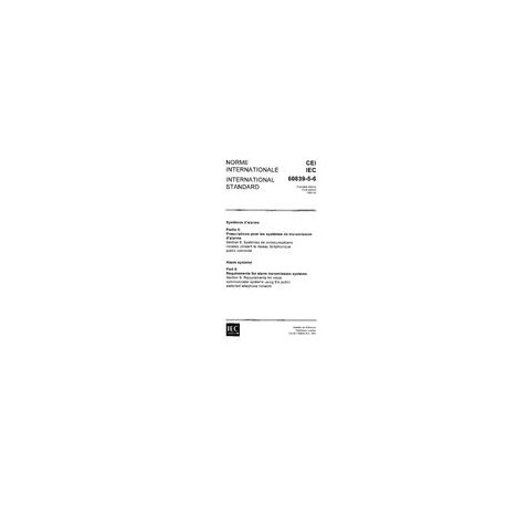 IEC 60839-5-6 Ed. 1.0 b:1991