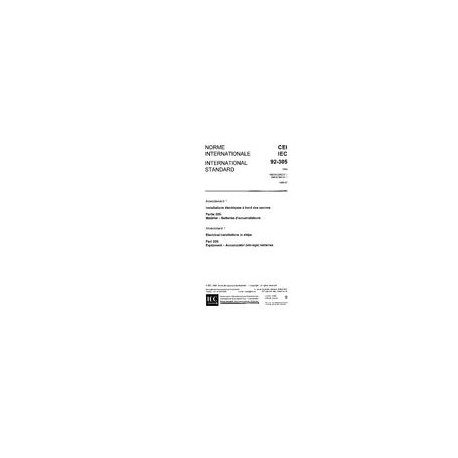 IEC 60092-305 Amd.1 Ed. 3.0 b:1989