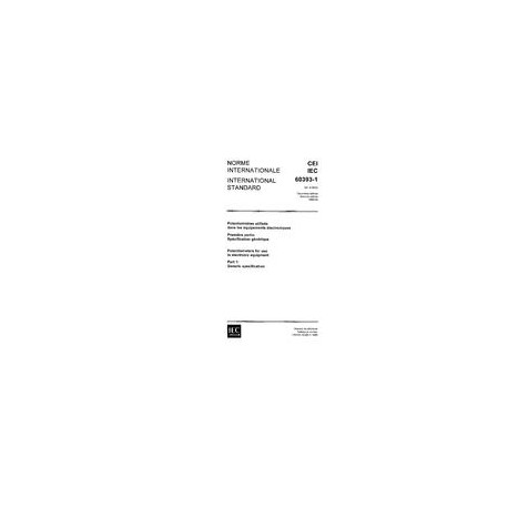 IEC 60393-1 Ed. 2.0 b:1989