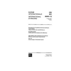 IEC 60581-12 Ed. 1.0 b:1988
