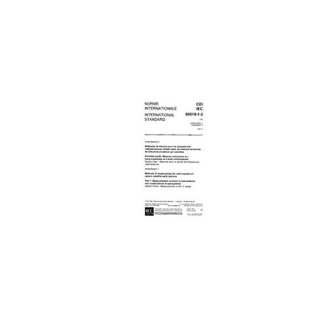 IEC 60510-1-3 Amd.1 Ed. 1.0 b:1988