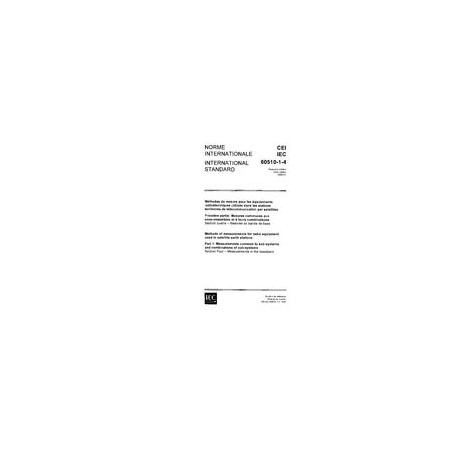 IEC 60510-1-4 Ed. 1.0 b:1986