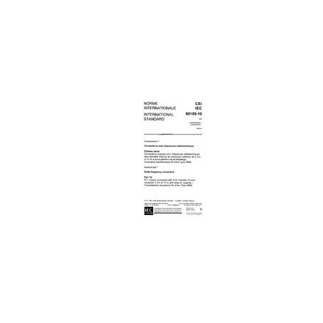 IEC 60169-10 Amd.1 Ed. 1.0 b:1986