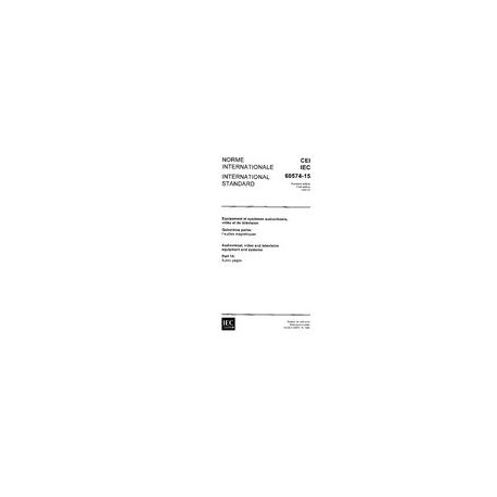 IEC 60574-15 Ed. 1.0 b:1984