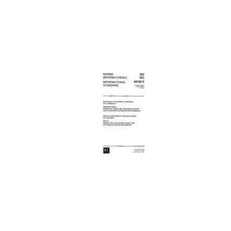 IEC 60122-2 Ed. 2.0 b:1983