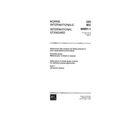 IEC 60681-1 Ed. 1.0 b:1980