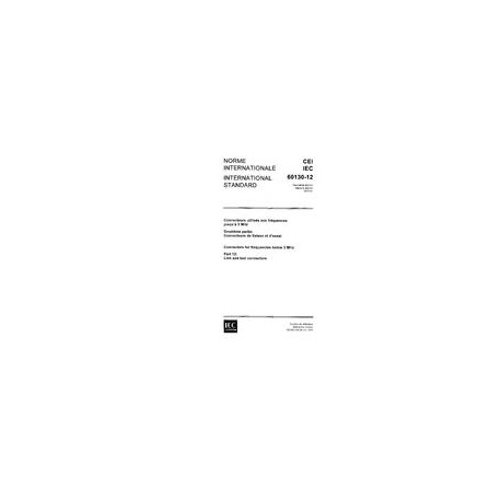 IEC 60130-12 Ed. 2.0 b:1976