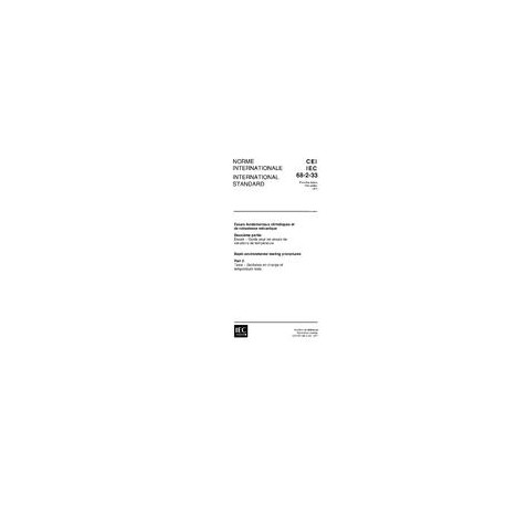 IEC 60068-2-33 Ed. 1.0 b:1971