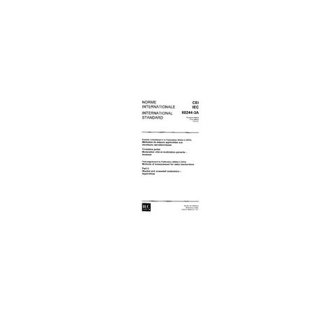 IEC 60244-3A Ed. 1.0 b:1971
