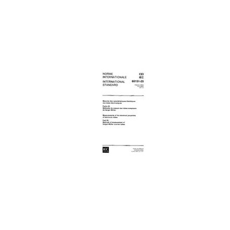 IEC 60151-25 Ed. 1.0 b:1971