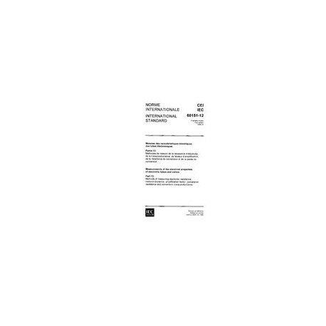IEC 60151-12 Ed. 1.0 b:1966