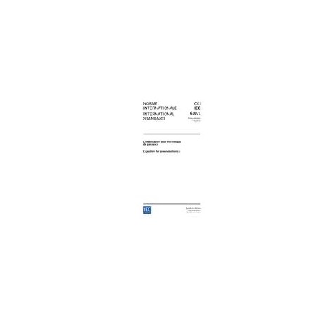 IEC 61071 Ed. 1.0 b:2007