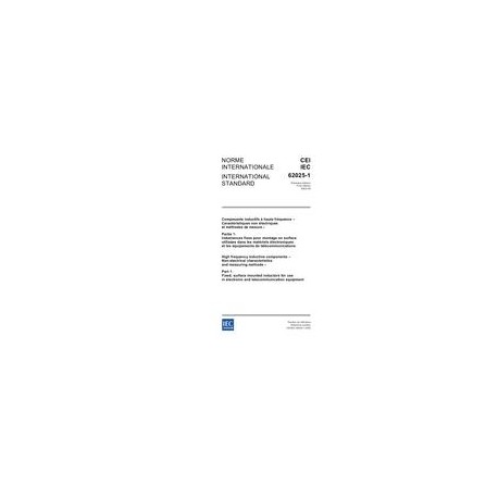 IEC 62025-1 Ed. 1.0 b:2002