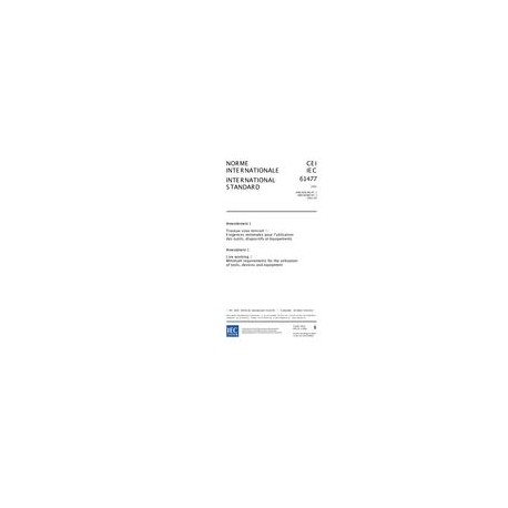 IEC 61477 Amd.1 Ed. 1.0 b:2002