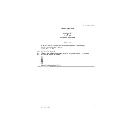 AS 1163-1991 AMDT 1 [ Superseded ]