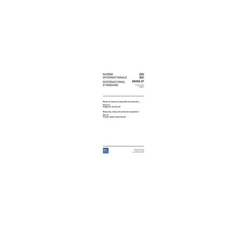 IEC 60255-27 Ed. 1.0 b:2005