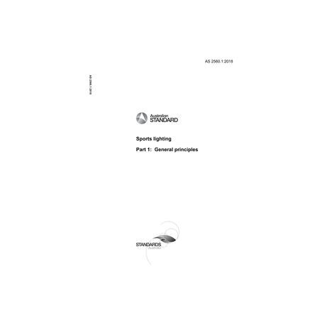 AS 2560.1:2018