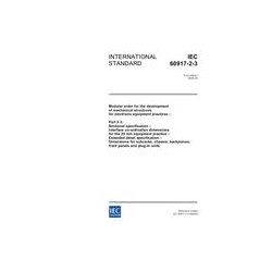 IEC 60917-2-3 Ed. 1.0 en:2006